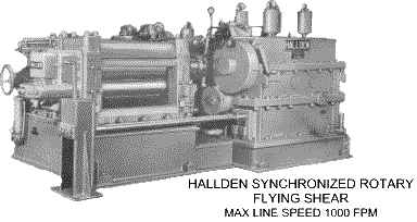 Hallden Synchronized Rotary Flying Shear